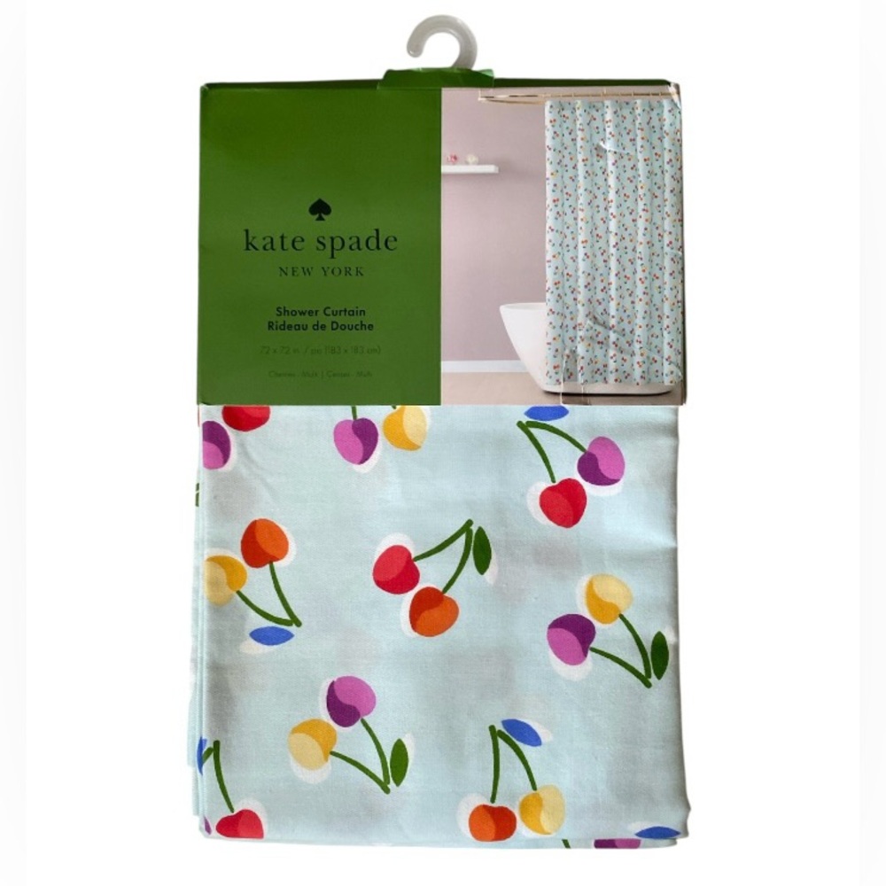Kate Spade New York Shower Curtain Cherries Multicolor